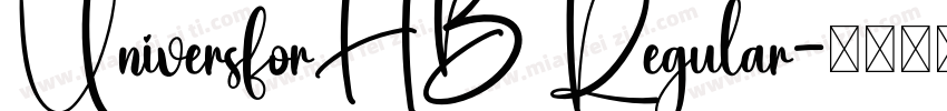UniversforHB Regular字体转换